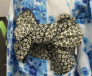 浴衣着付けとレッスン　午後の部①