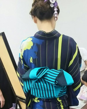 浴衣着付けとレッスン　午前の部