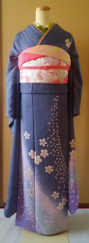 着物でお花見気分