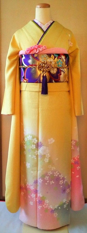 着物でお花見気分