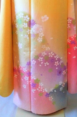 着物でお花見気分