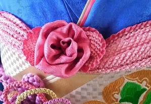 振袖でお花見気分