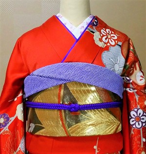 帯揚げの「いりく」は難しい♪