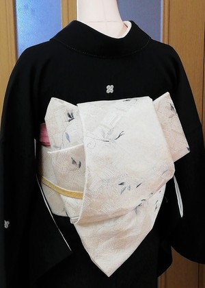 日本舞踊での帯結び練習