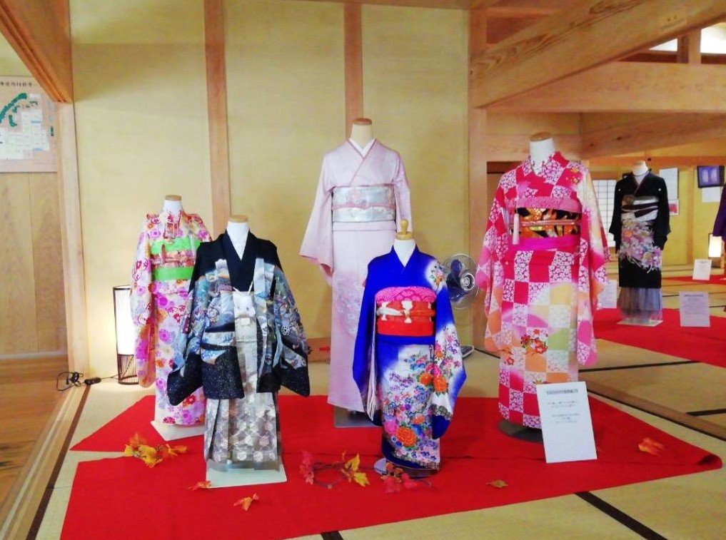 中山道鵜沼宿脇本陣秋のきものアレンジ展①