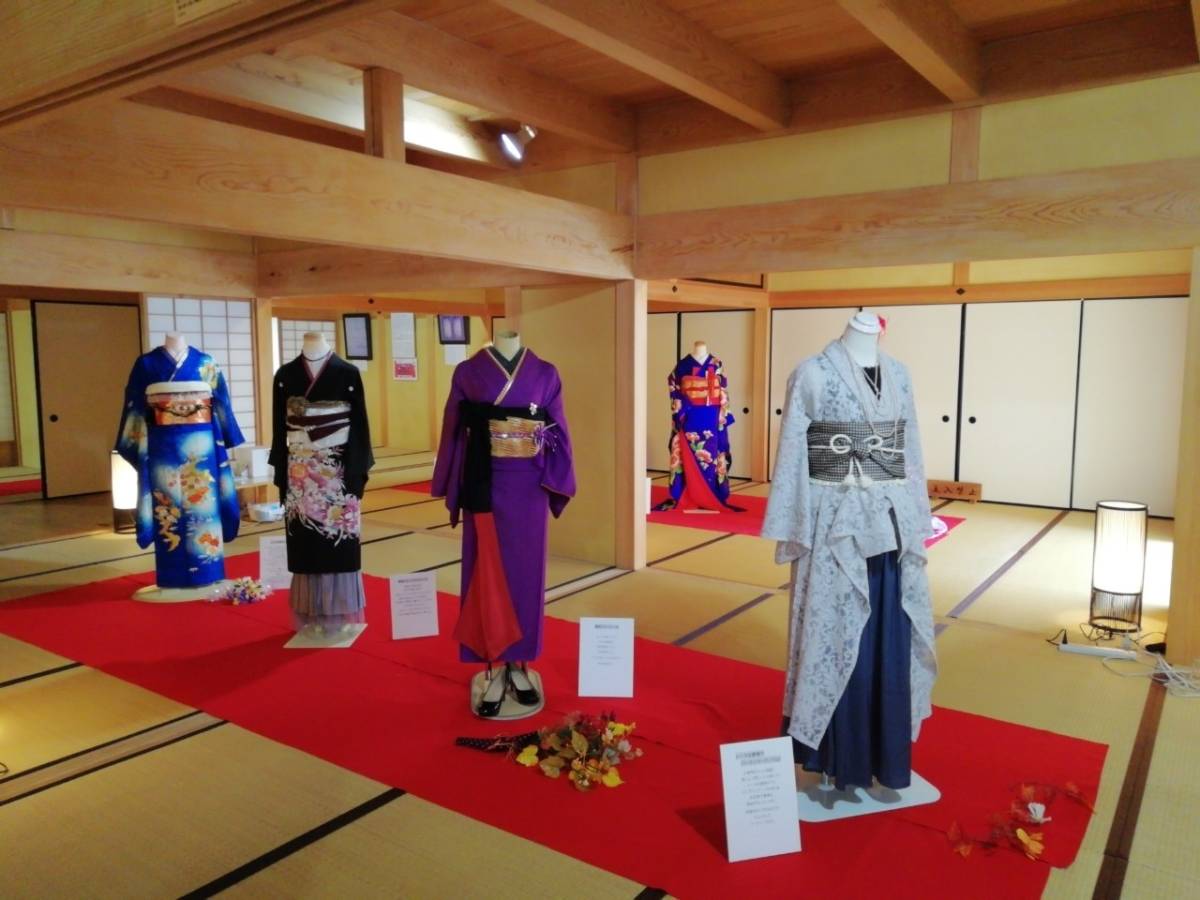 中山道鵜沼宿脇本陣秋のきものアレンジ展②