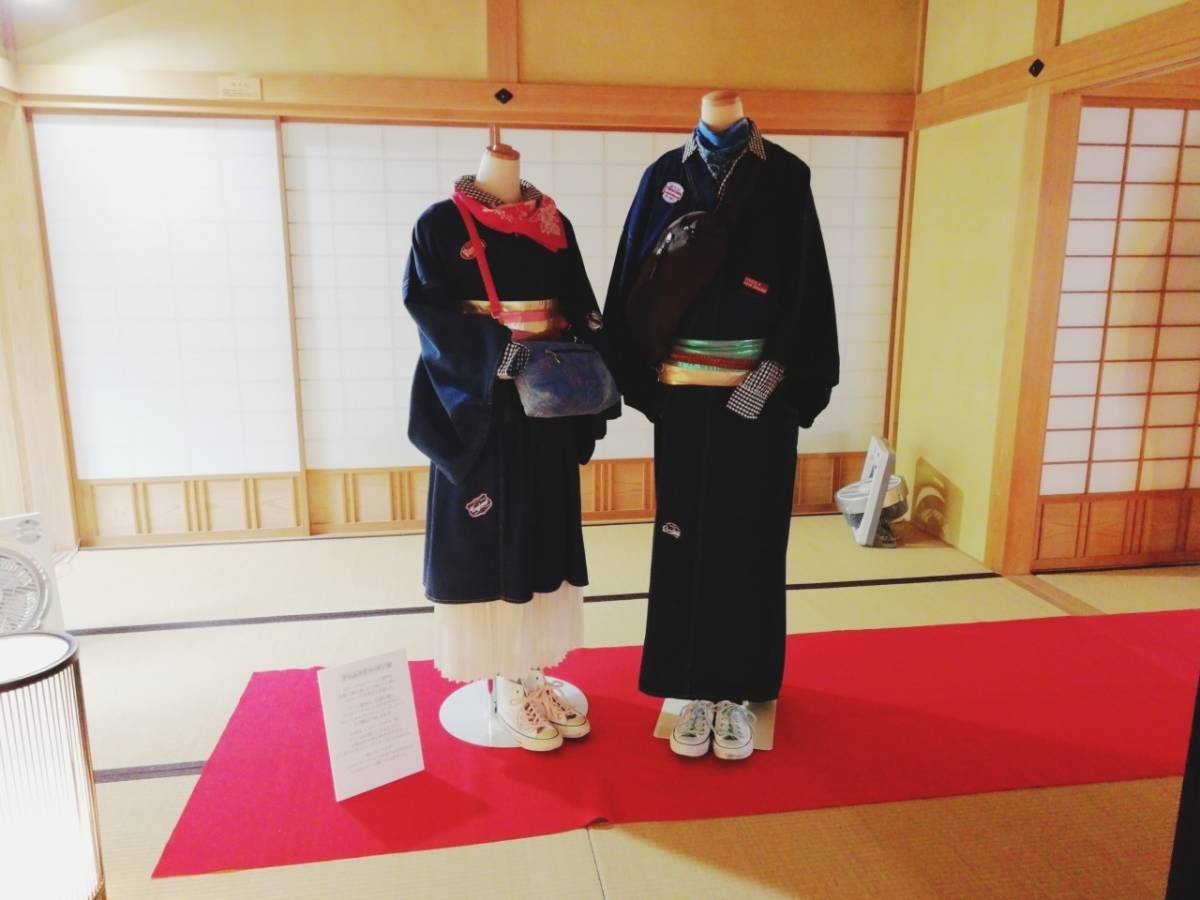 中山道鵜沼宿脇本陣秋のきものアレンジ展②